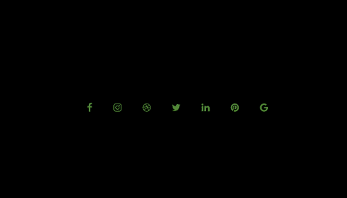 animated social icons with skew effect