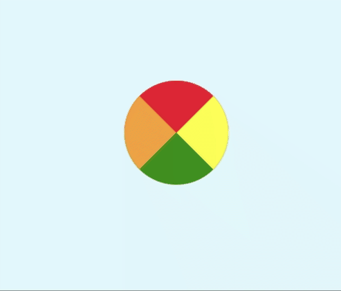continuous colourful spinner onhover