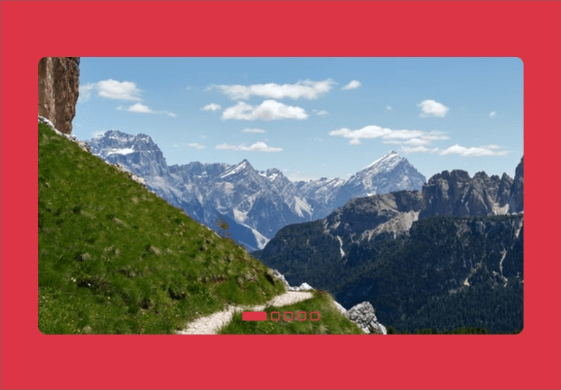 image carousel slider with clip path animation