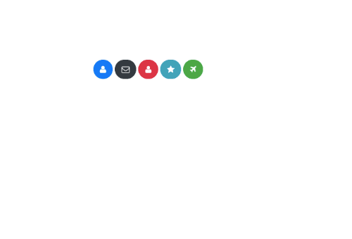 round buttons with Font awesome icons