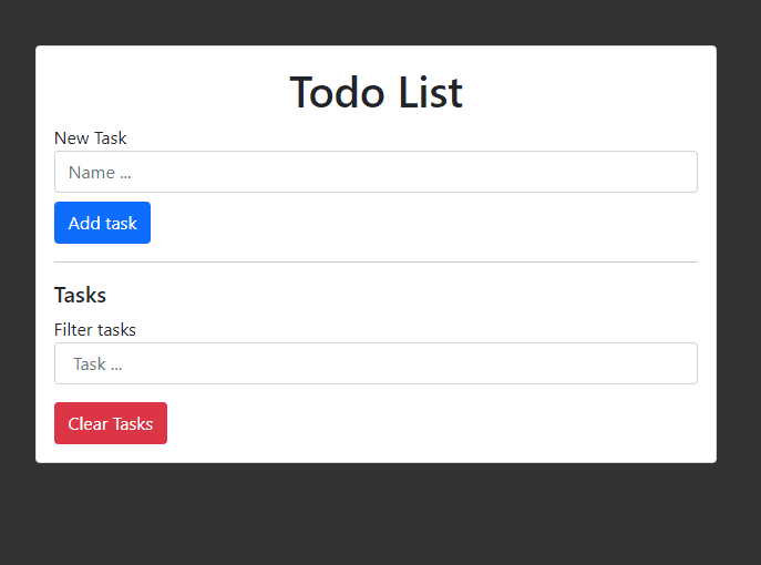 Todo List with Add Delete Search