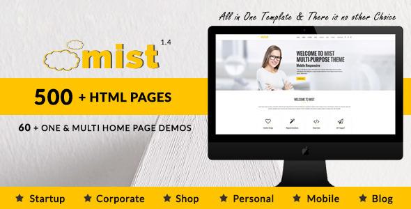 Mist | Multi-Purpose HTML5 Responsive Template