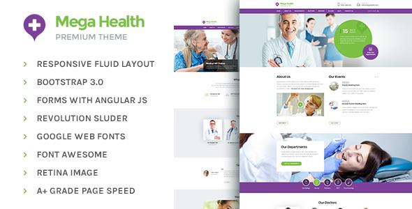 MegaHealth - Health and Medical Centers HTML5 Template