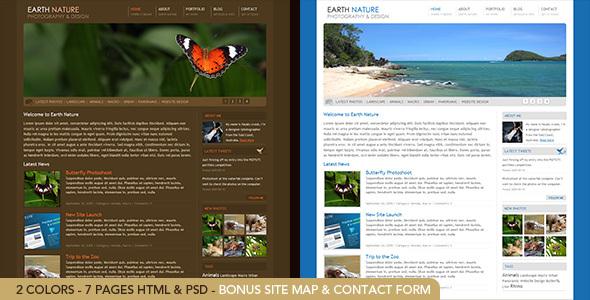 Earth Nature - HTML