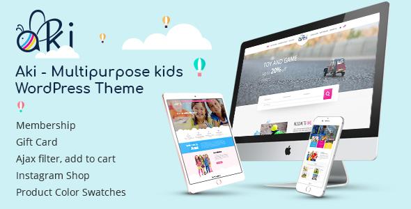 Aki - Multipurpose Kids WordPress Theme