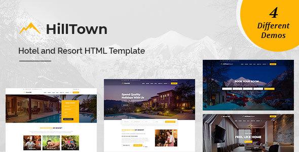 HillTown - Hotel & Resort HTML Template