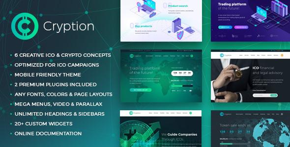 Cryption - ICO, Cryptocurrency & Blockchain WordPress Theme