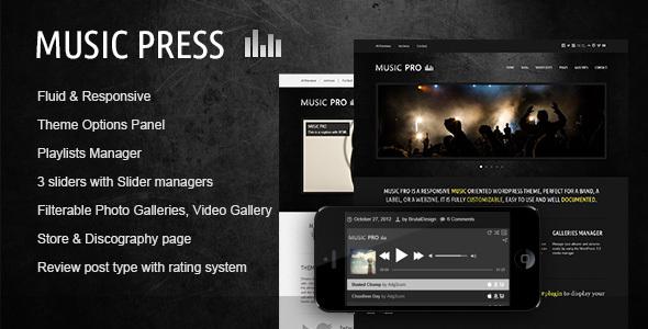 MusicPress - A Timeless Audio Theme
