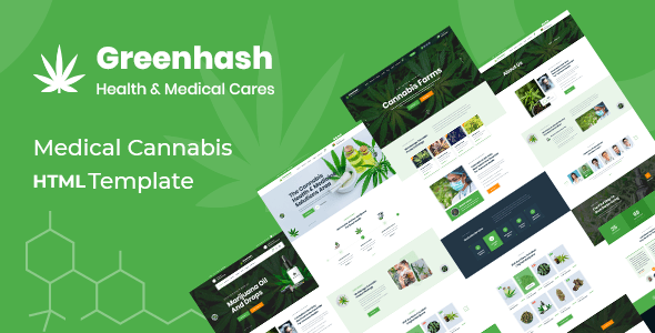 Greenhash - Medical Marijuana Dispensary HTML5 Template