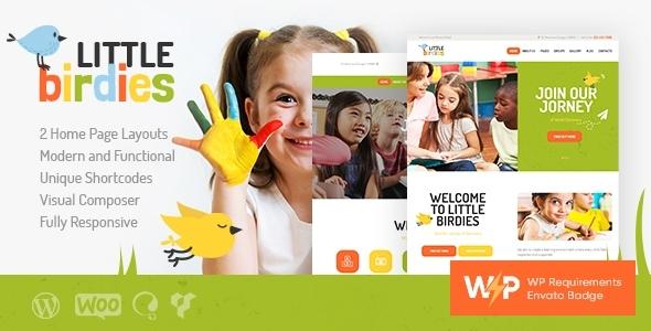 Little Birdies | A Multipurpose Children Kindergarten WordPress Theme