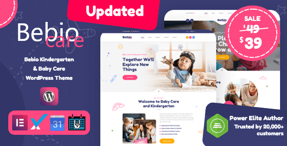 Bebio - Kindergarten & Baby Care WordPress Theme