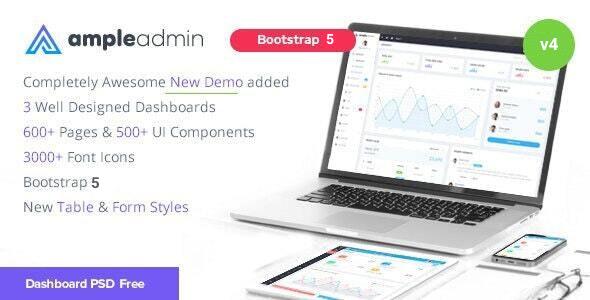 Ample Admin - Ultimate Dashboard Template