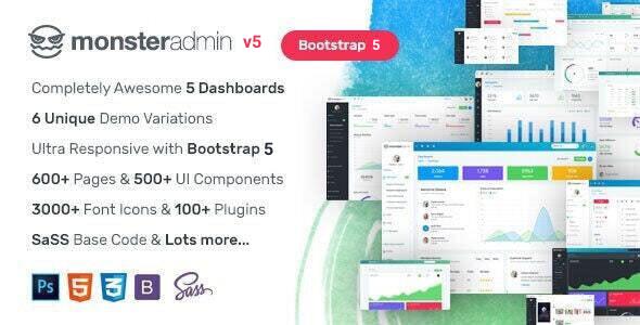 Monster - Most Complete Bootstrap 5 Admin Template