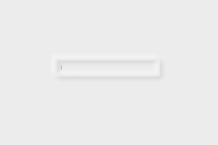 Pure CSS Neomorphic simple shadow design Example